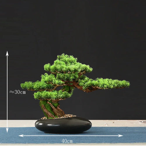 Artificial bonsai tree for indoor decoration and landscaping - vue 28 sur 36
