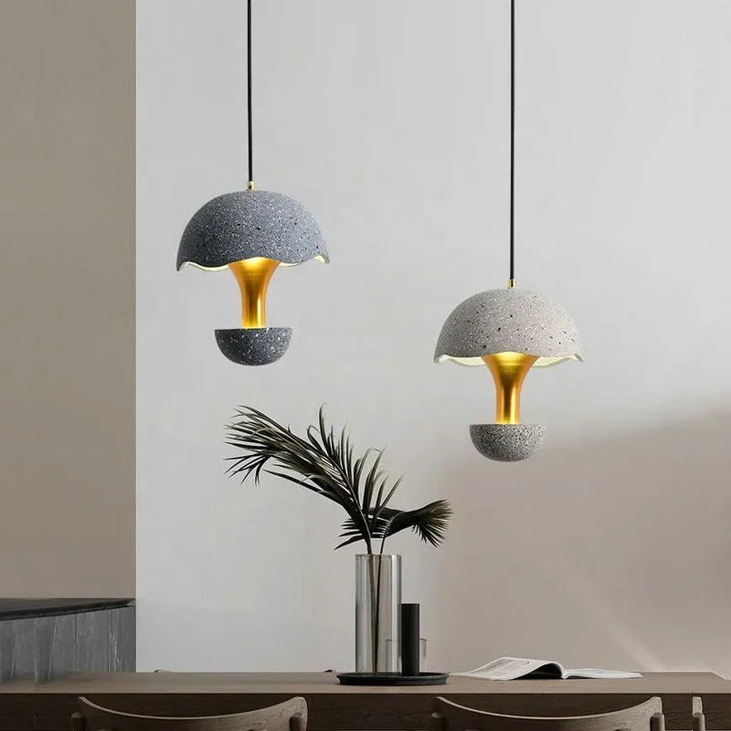 Modern aluminium LED ceiling light for creative interior decor - vue 4 sur 8