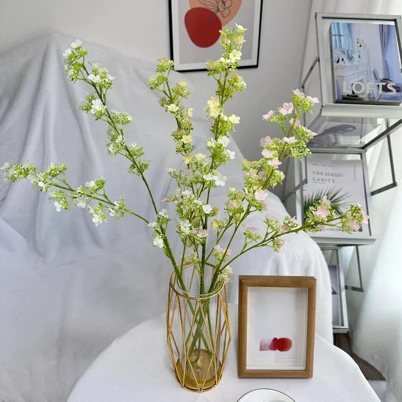 Artificial silk gypsophila branches for indoor decoration - vue 3 sur 14