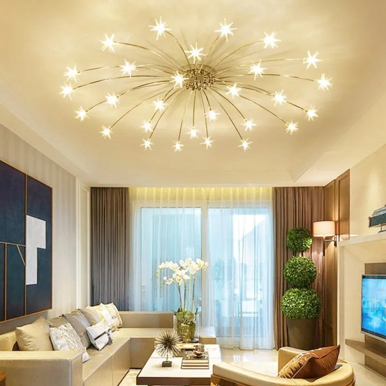 Modern LED star ceiling light for indoor lighting