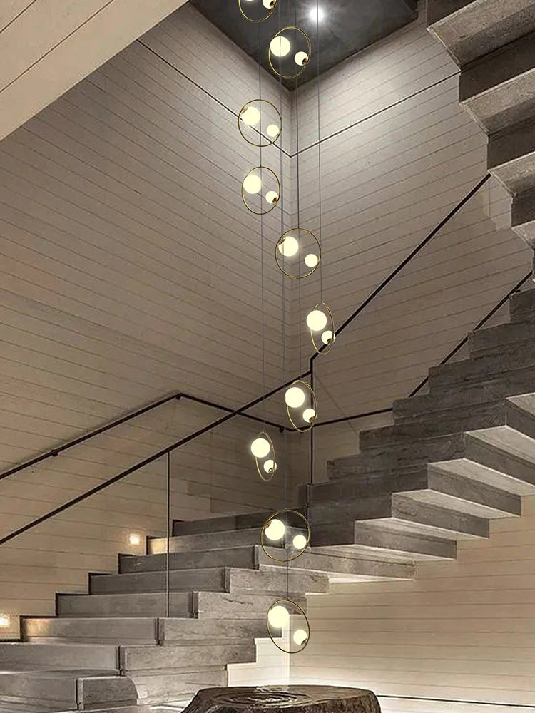 Modern designer chandelier for an elegant loft interior