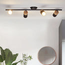 Nordic LED strip chandelier with decorative spotlights for interiors