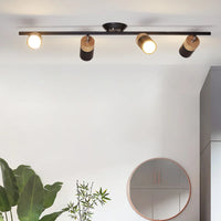 Nordic LED strip chandelier with decorative spotlights for interiors