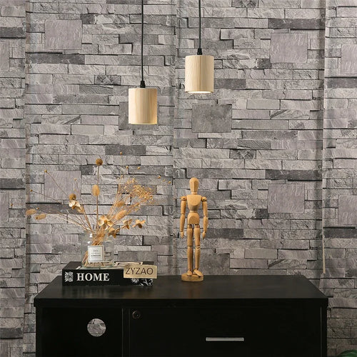 Modern solid wood pendant lights nordic creative style - vue 3 sur 7