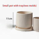Creative cement flowerpot silicone mould