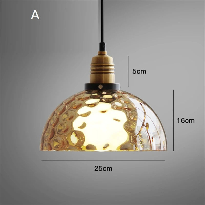 suspension modernes en verre pour éclairage de plafond - vue 9 sur 10