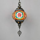 Mediterranean style stained glass pendant light romantic bohemian lighting