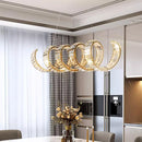 Modern crystal spiral design pendant chandelier