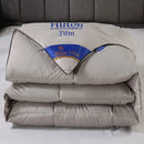 Noble100% Goose Down Duvet Filled Quilt, Single, Double Size Comforter, Thick Blanket, Monochromatic, Perfect Comfort, Winter