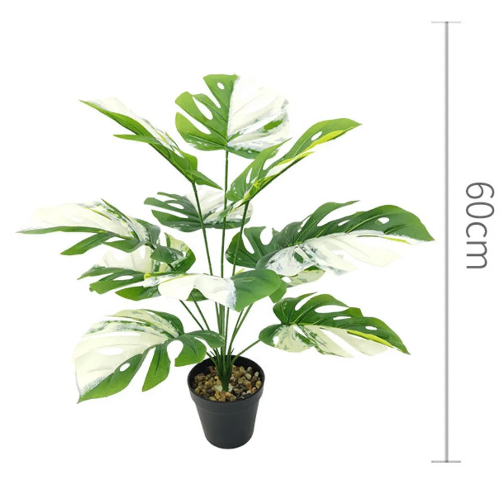 Artificial plants with large decorative leaves for indoors and offices - vue 16 sur 24