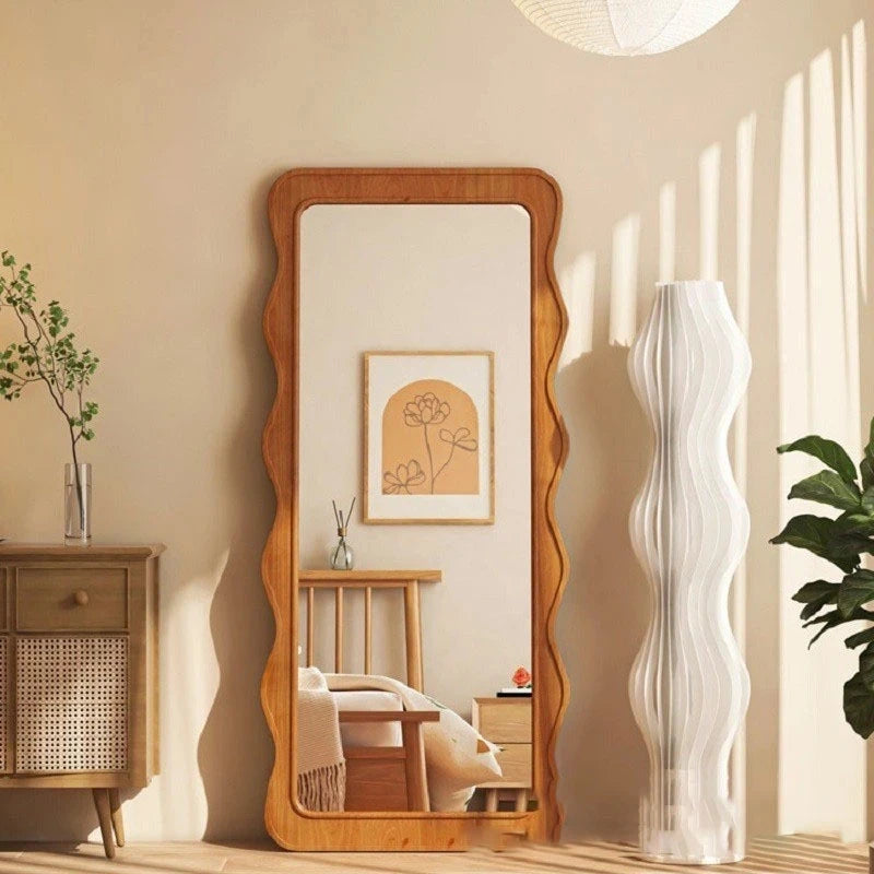 Luxury wooden vanity mirror for interior decoration