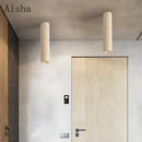 Minimalist Japanese style cylindrical ceiling light