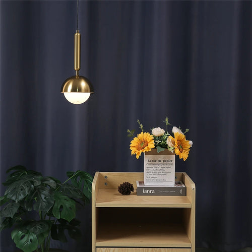 Modern iron art pendant light with LED lighting - vue 4 sur 8