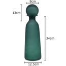 frosted glass vase for artificial flowers modern decoration