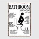 retro metal sign for fun wall decor