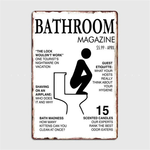 retro metal sign for fun wall decor - vue 19 sur 38