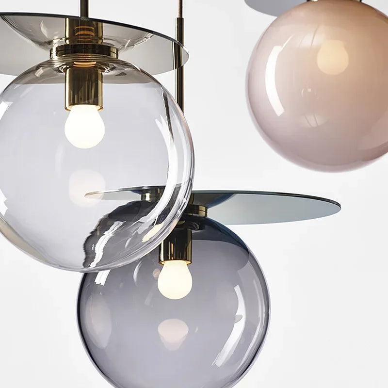 Modern stained glass pendant light for interior decoration