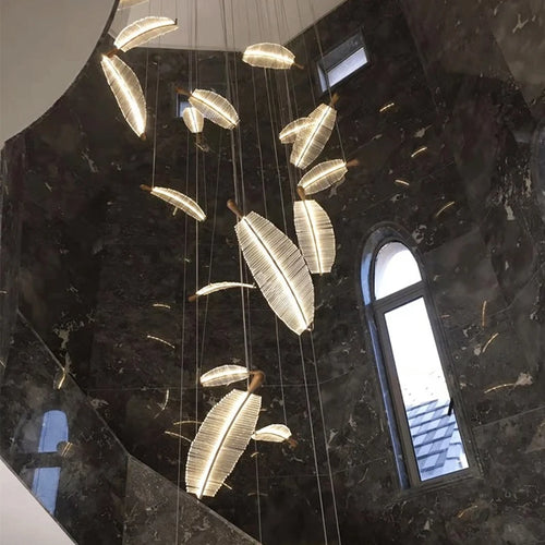 Designer glass pendant chandelier for elegant interiors - vue 4 sur 20