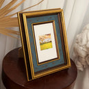 American retro photo frame with golden border for home decoration