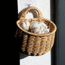 wicker hanging baskets for decorative storage and organization