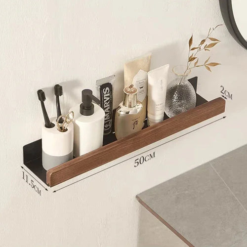 repisas,Bathroom shelf Storage rack,non perforated vanity Shelf Wall-Mounted Storage rack wall mounted bathroom organizer toilet - vue 12 sur 14