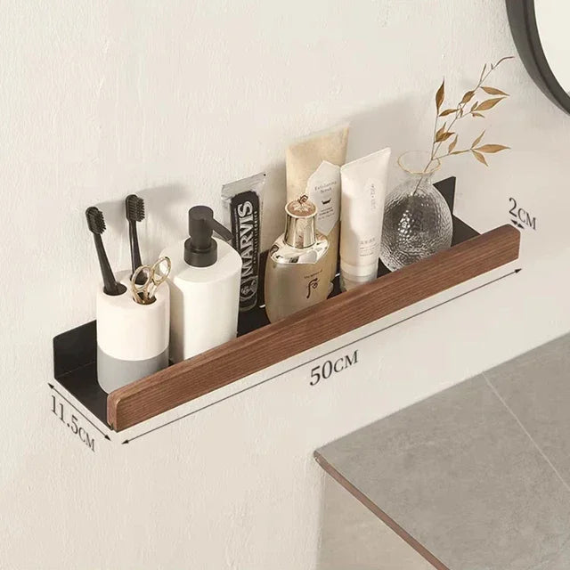 bathroom storage wall shelf - vue 11 sur 14