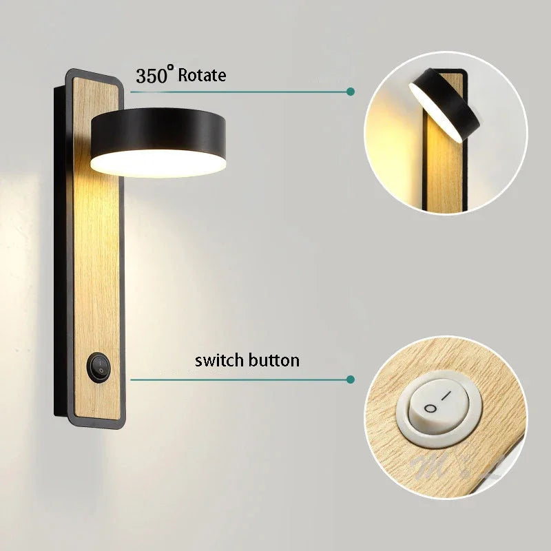 Modern aluminium wall light for interior decoration