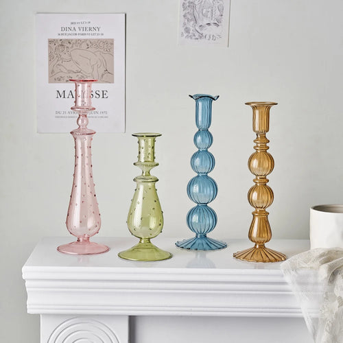 Creative glass candle holder for modern and elegant decoration - vue 3 sur 10
