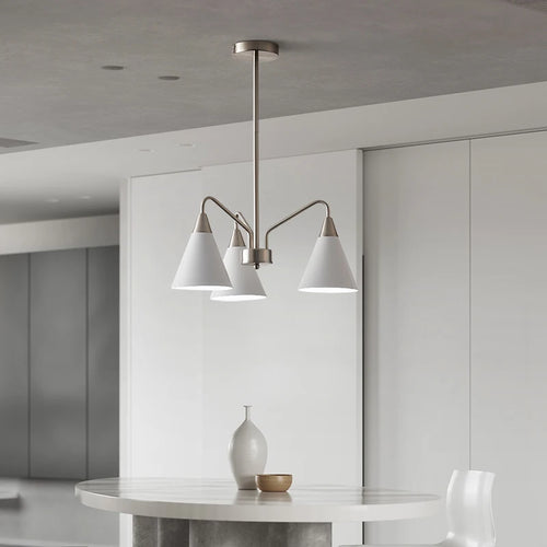 Medieval style retro chandelier with minimalist iron design - vue 4 sur 8