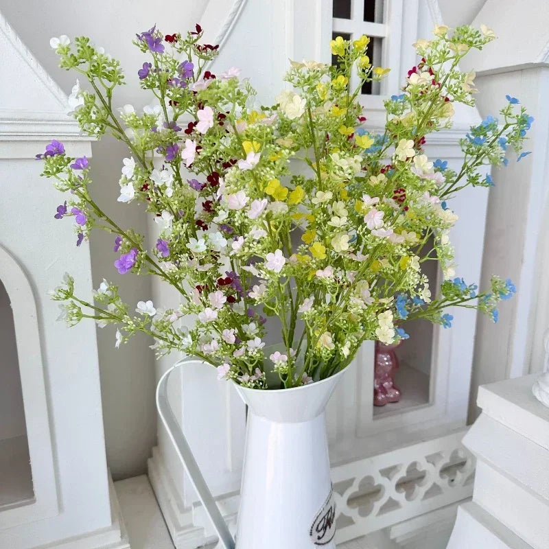 Artificial silk gypsophila branches for indoor decoration - vue 5 sur 14