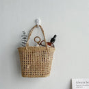 rattan picnic basket for storage and home decor