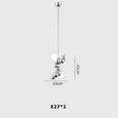 Molecular design LED chandelier trendy lighting 2024 pendant