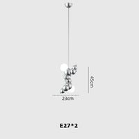 Molecular design LED chandelier trendy lighting 2024 pendant
