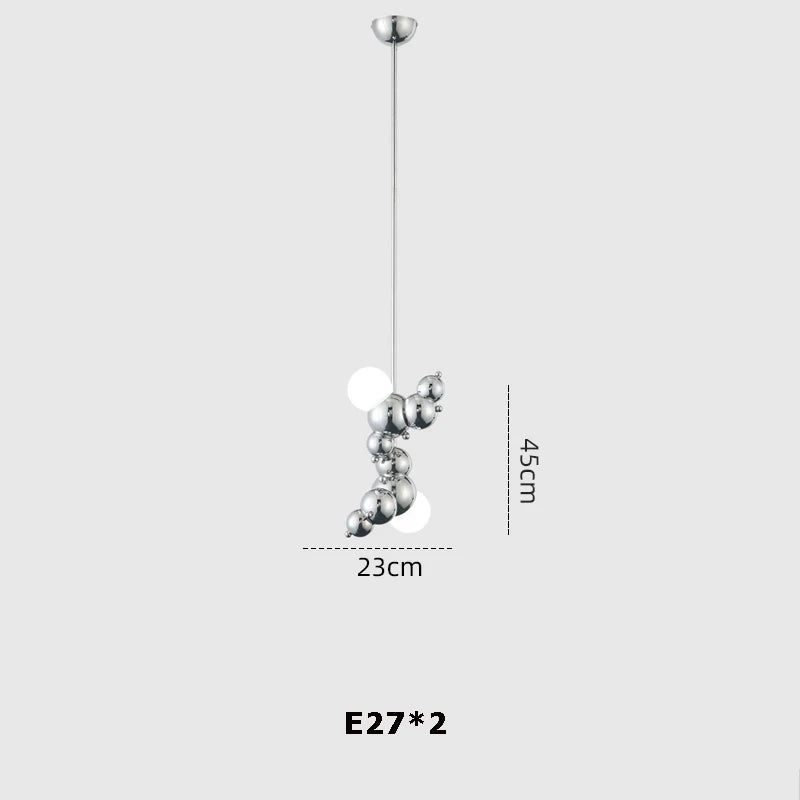 Dimmable LED molecular design chandelier trend 2024