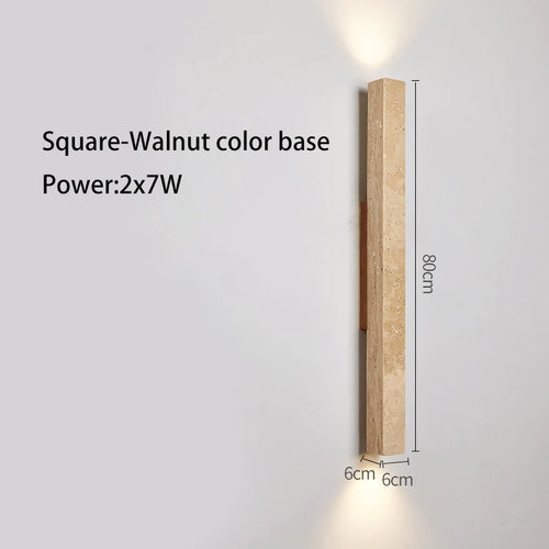 Long stone LED wall light - vue 15 sur 21