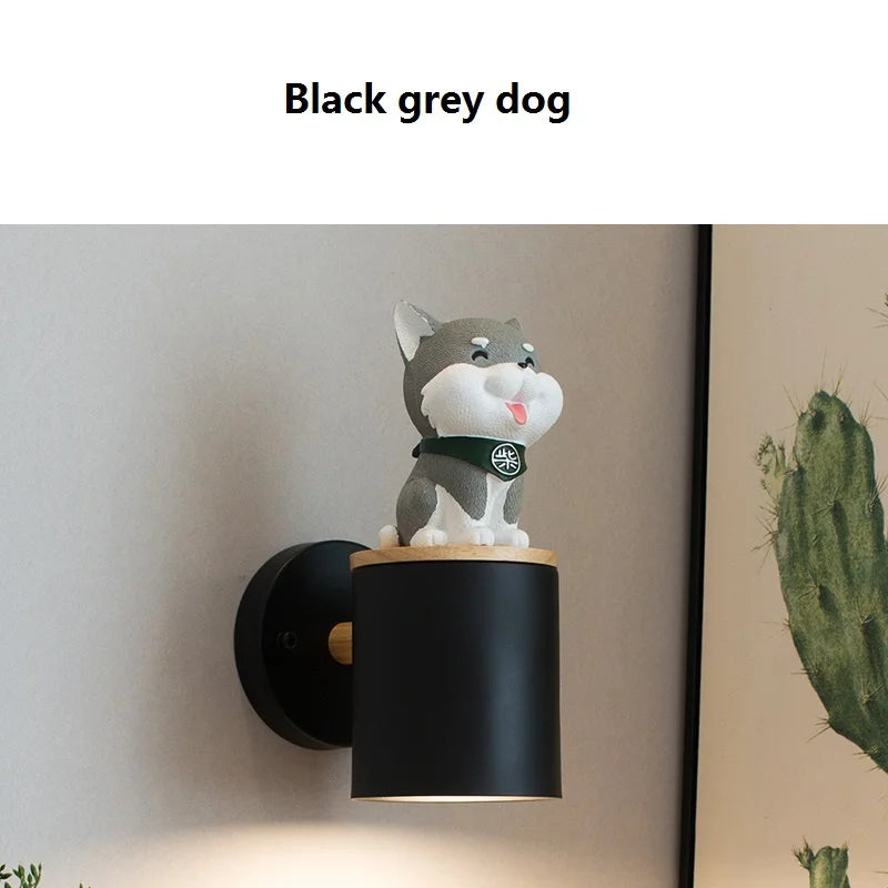 Nordic wall light with switch in iron and resin - vue 15 sur 16