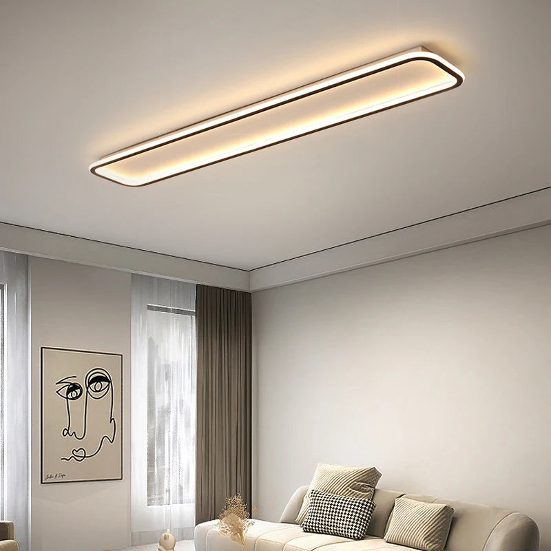 Modern minimalist long strip LED ceiling light