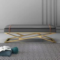 Nordic design bench for decoration and elegant storage