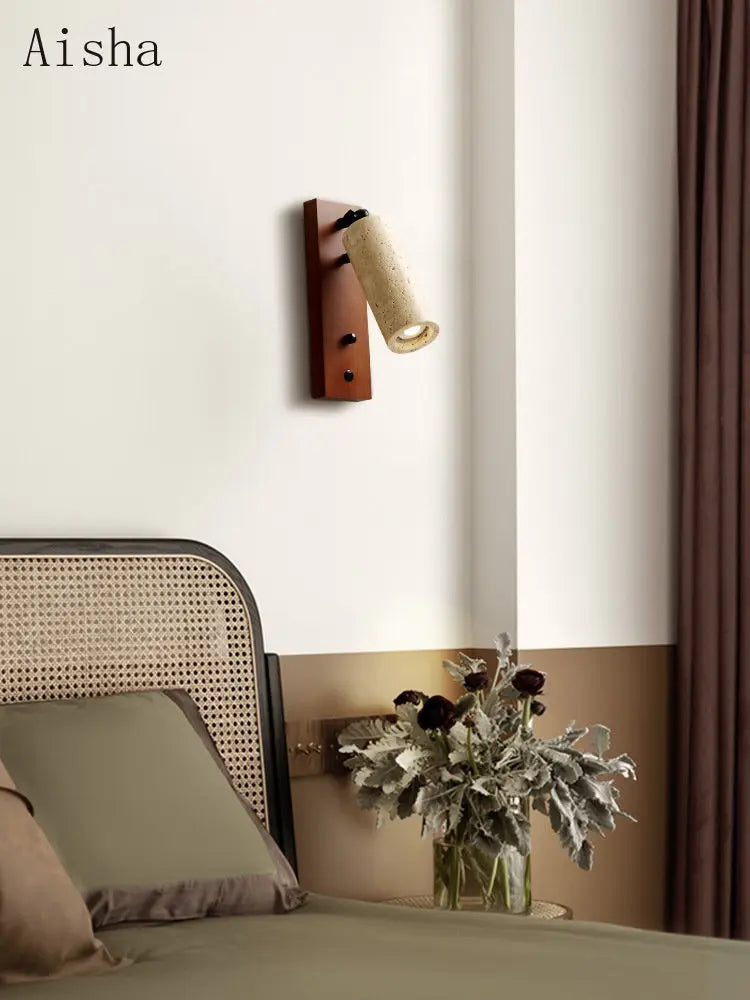 applique murale vintage wabi-sabi avec interrupteur design intérieur - vue 3 sur 8