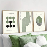 Bauhaus style abstract geometric prints for modern decor