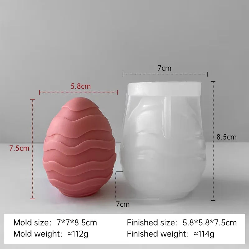 DIY Easter egg silicone candle mold - vue 12 sur 21