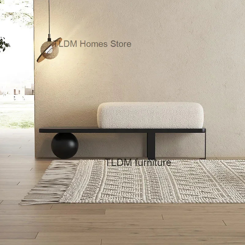 Nordic flannel poufs creative design luxury for interior