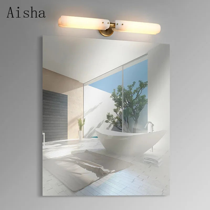 Retro copper and glass luxury decorative wall light for interiors - vue 3 sur 10