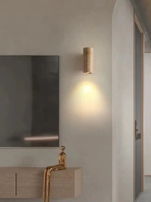 Wabi sabi marble LED wall light for interior decoration - vue 7 sur 10