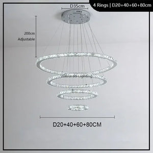 Winfordo crystal chandelier for exhibition hall
