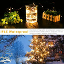 Copper wire LED string lights for festive decorations