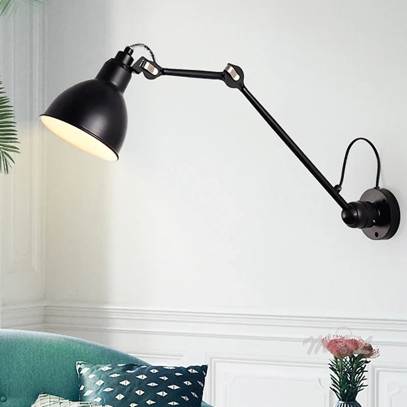 Robotic arm wall light modern design for indoor spaces