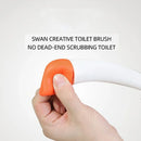 Vertical toilet brush for easy bathroom cleaning