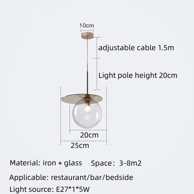 Nordic creative glass bubble chandelier original design for restaurants and bars