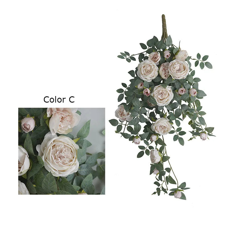 Artificial hanging flowers for outdoor and indoor decoration - vue 12 sur 12